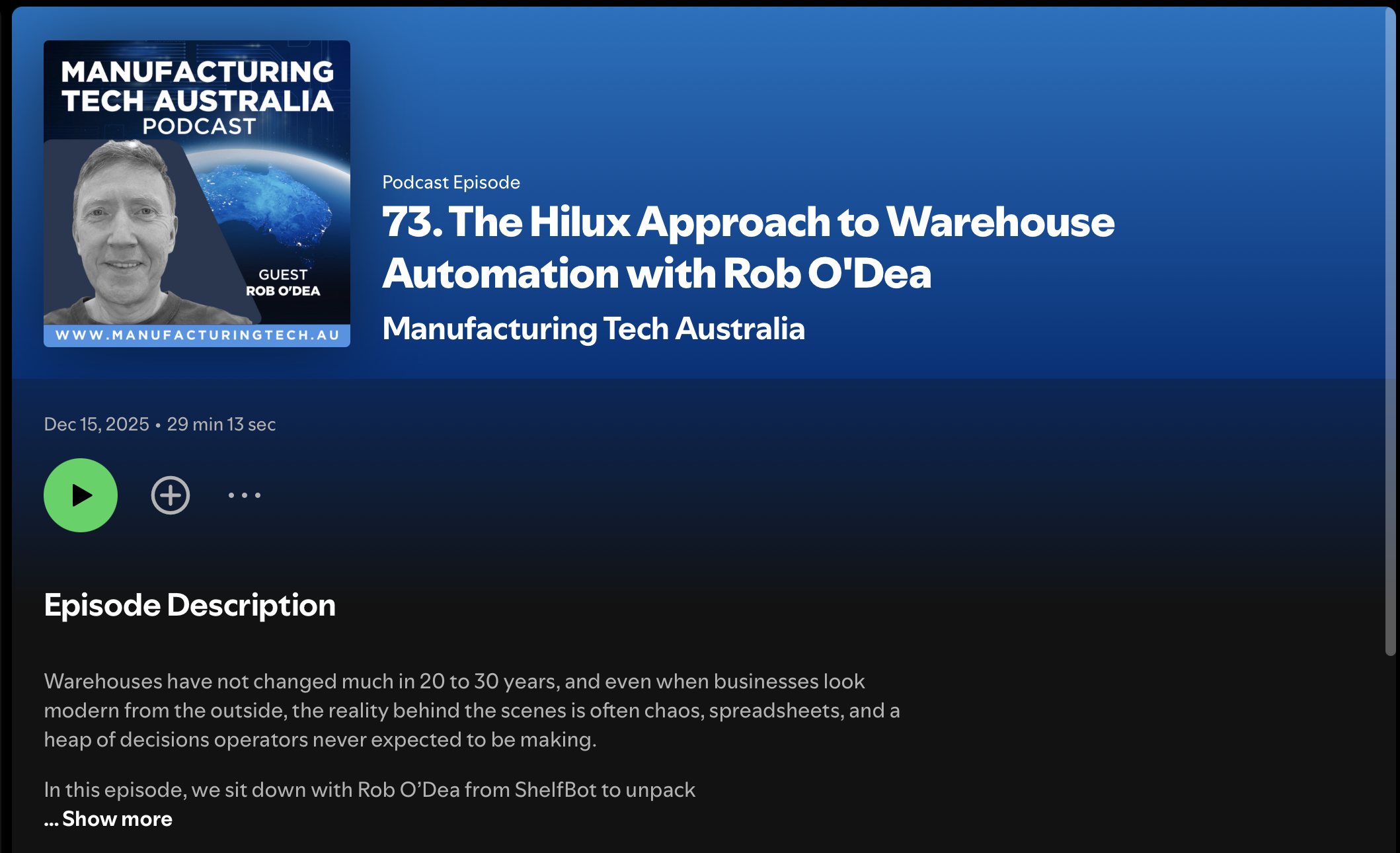 Manufacturing Tech Podcast